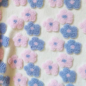 Tissu Jacquard en Peluche de Poids Moyen à Motifs Floraux, Laine Cachemire, Matière Imperméable au Vent pour Manteau et Veste - Product Image 2