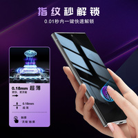 Per Samsung S25 Ultra vetro temperato protezione dello schermo sblocco delle impronte digitali HD protezione della Privacy compatibile per vetro temperato S24