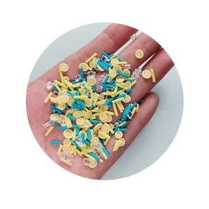 スライムミニチュア食品スライス用レモンアイス紙吹雪ミックスクレイスプリンクル - Product Image 2