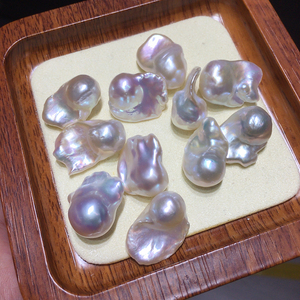 SHDIYAYUN 13-25mm Witte Barokke Vormige Losse Zoetwaterparels Sieraden Grote Barokke Parel - Product Image 1