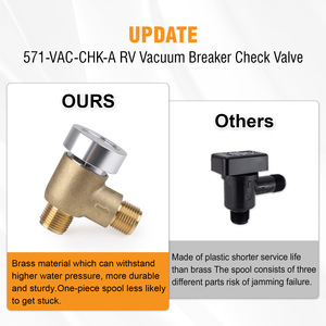 Brass Check <b>Valve</b> 571-VAC-CHK-A For Gas Normal Temperature Use - Product Image 2