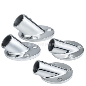 Base de tube en acier inoxydable 316 poli miroir pour garde-corps de parasol marin, accessoire de bateau - Product Image 1