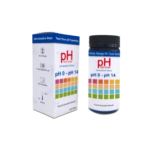 แถบกระดาษวัดค่า <span class=keywords><strong>PH</strong></span> 0-14 <span class=keywords><strong>PH</strong></span> สำหรับทดสอบน้ำลายและน้ำในปัสสาวะ - Product Image 1