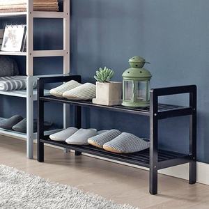 رف تخزين تراص مدمج متعدد الوظائف للمداخل ، رف أحذية متعدد الطبقات بتصميم بسيط - Product Image 5