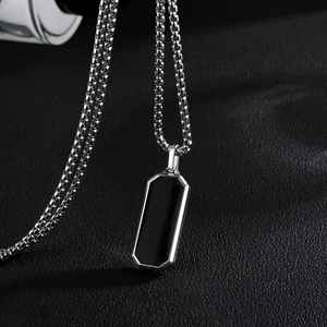 Collar con Colgante de Mariposa de Acero Inoxidable Hipoalergénico para Hombre, Regalo de Aniversario, con Piedra de Nacimiento de Julio, Cadena de Eslabones Larga y Moderna - Product Image 4