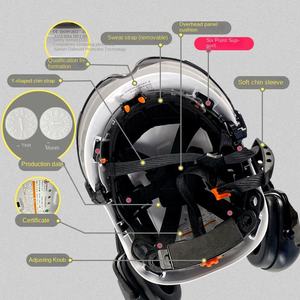 Casquette de travail réglable et légère en ABS, respirante, avec visière et protection des oreilles, système de suspension à 6 points - Product Image 5