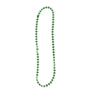 Irish St. Saint Patrick'S Shamrocks Day Festival Party Decorations Green Color Necklace For St Patrick Jewelry Show