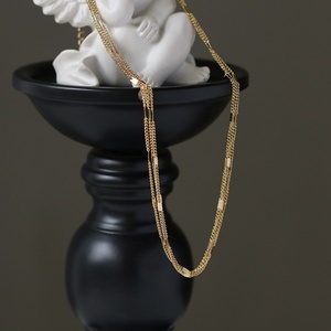 Collar de Moda para Mujer, Resistente al Agua, de Acero Inoxidable, con Cadena de Triple Eslabón, Chapado en Oro, con Perlas de Imitación, para Aniversario - Product Image 5