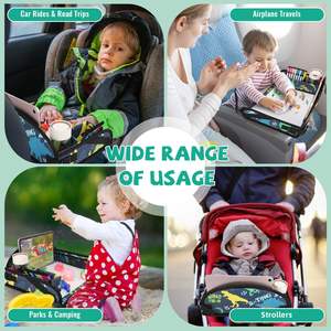 Free sample Toddler <b>Car</b> Seat <b>Tray</b> Organizer Kids Travel Eating Snack <b>Tray</b> Tablet Holder Stand Lap Desk,Toddler Toy - Product Image 3