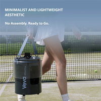 Machine à balles de tennis portable, équipement intelligent en ABS avec contrôle par application pour l'entraînement