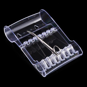 Wanmei Hair Salon Scissors Storage <b>Stand</b> Rectangle <b>Desktop</b> Mount Fixed Non Slipping Neatening Storage Organizer - Product Image 1