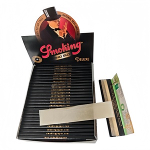 Papiers à rouler de luxe d'Espagne, format King Size, 33 feuilles, en fibres végétales naturelles, à combustion lente, biologiques, accessoires pour fumeurs - Product Image 3