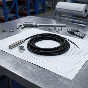 Cabezal de Sensor de Fibra Óptica Original <span class=keywords><strong>OMRON</strong></span> E32-C31, Tipo Reflectante, Unidad de Fibra con Rosca <span class=keywords><strong>M3</strong></span>, Cable de 2 m - Product Image 1