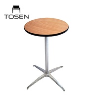 Table de bar pour activités de plein air, comptoir de bar, table en bois, table de banquet à pieds hauts