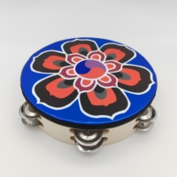 High Quality 4 6 8 9 10 Inch Turkish Tambourine Small Vintage Wooden Handmade Double Layer with Sheepskin for Sale