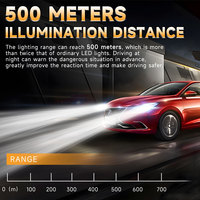 LELANPU H4 D2S Lucas 12V Remote 9005 Strobe Automovil 3157 Chrome Motorcycle Lighting Lamp RGB G1 Car Led Headlight Light Bulbs