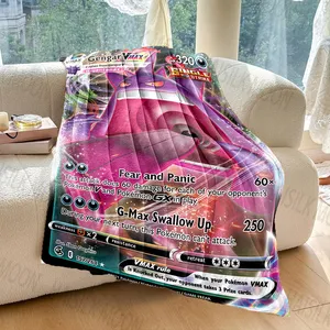 Couverture en flanelle douce imprimée Gengar 2026 pour adulte, canapé, lit, voiture, voyage, <span class=keywords><strong>camping</strong></span>, pique-nique, pour cadeaux, dérivés d'anime - Product Image 5