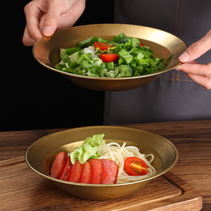 Retro Gold Stainless Steel Bowl Set 3 Pcs For Party Serving Food - Product Image 3