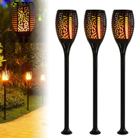 Prix bon marché lampe à flamme de danse solaire extérieure IP65 boîtier ABS étanche 5 W lampe de jardin solaire