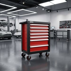 ODM OEM Size Logo Stainless Steel <b>Cabinet</b> 7 Drawers 250kg Load Capacity 3-Year Warranty Wholesale Car Repair Camping Daily Use - Product Image 4