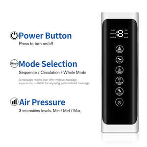 Masajeador Eléctrico de Compresión de Aire para Pies y Piernas, para la Circulación de las Pantorrillas y la Relajación, con Calor - Product Image 6