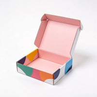 Boîte cadeau flocon de neige en carton ondulé bleu et blanc avec estampage à chaud, idéale pour les fêtes d'hiver - Vente en gros