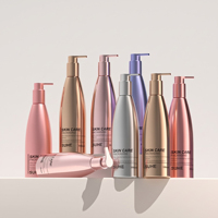 Bouteille à pompe en plastique PET cylindrique rechargeable de 150 ml, 250 ml, 350 ml pour lotion cosmétique, parfum, shampoing, nettoyant visage, huile essentielle