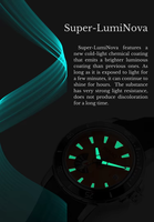 Montre automatique de luxe en acier inoxydable étanche, montre mécanique de plongée, montre de luxe pour homme