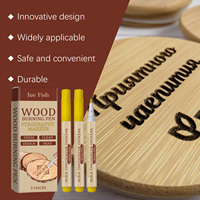 Kit de 3 stylos de pyrogravure Jue Fish, durables, longue durée, à chaleur contrôlée, pour pyrogravure DIY
