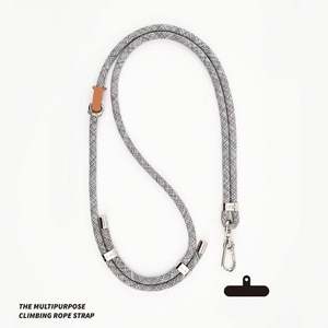 Lanière de téléphone portable tendance de 8 mm d'épaisseur, réglable et détachable, avec patch en tissu, sangle tour de cou pour hommes et femmes - Product Image 6