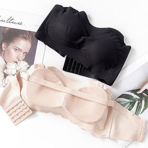 Sujetador sin Tirantes Invisible Talla Grande para Mujer, Lencería Sexy sin Costuras, Top Tubo sin Varillas con Tirantes Acolchados Convertibles XXL - Product Image 5