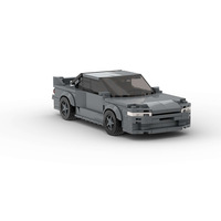 Voiture de course en plastique très vendue, compatible MOC, pour l'assemblage éducatif de petites pièces, jouets de construction pour enfants