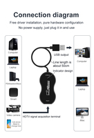 Clé de capture vidéo HDTV USB2.0, carte de capture de jeu pour Switch, PS5, Xbox, caméra, lecteur DVD, diffusion en direct