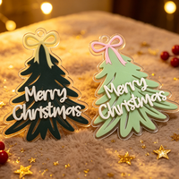 Décorations de Noël en acrylique 3D de haute qualité découpées au laser sur mesure - Ornements suspendus pour arbre de Noël