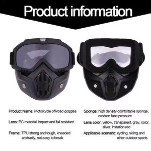Máscara Deportiva para Exteriores, Antiviento, con Gafas HD para Ciclismo, Snowboard, Motocross, Protección UV para Verano - Product Image 5