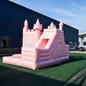 <span class=keywords><strong>Château</strong></span> gonflable avec toboggan rose Maison <span class=keywords><strong>de</strong></span> rebond <span class=keywords><strong>Château</strong></span> sautant extérieur commercial gonflable pour les enfants - Product Image 2