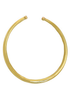 Collar Hasli Redondo Chapado en Oro Hecho a Mano, Joyería Étnica para Mujer, Collar de Boda, Regalo para Fiesta - Product Image 4