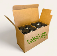 Boîte en carton ondulé écologique réutilisable avec logo personnalisé imprimé pour l'expédition e-commerce de bières et boissons énergisantes, couleur personnalisée