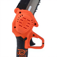 Gergaji Mini Tanpa Kabel 21V Brushless, Gergaji Tangan Bentuk Burung 6 inci dengan Bodi Tahan Korosi untuk Pekerjaan Kayu DIY di Kebun