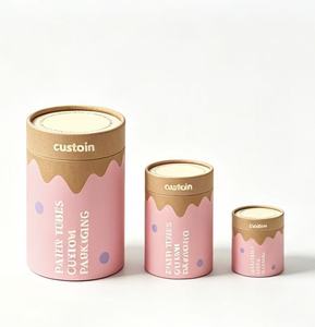 Custom Logo Paper Tube Cylinder Gift Box, Eco Round Paper Can Packaging for Perfume Skincare and Cosmetic Makeup - Product Image 5