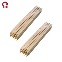 Estacas de Madera para Construcción HLM, Tamaño Estándar, Diseño Práctico para Marcado de Ingeniería Vial y Fijación de Señales en Obras de Construcción