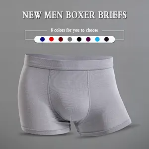 Fabriek Direct Ademend Grote Size Mannen Ondergoed Mannen Modal Bamboevezel Boxer Briefs