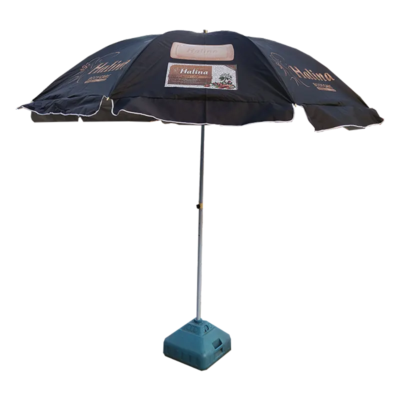 2024 haute qualité liste de Promotion personnalisée impression plage extérieur grand parapluie parapluie de plage