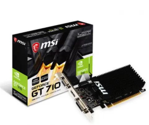 New DDR3 954Mhz GT 730 710 1GD3H LP 710 1G Graphics Card For Msi