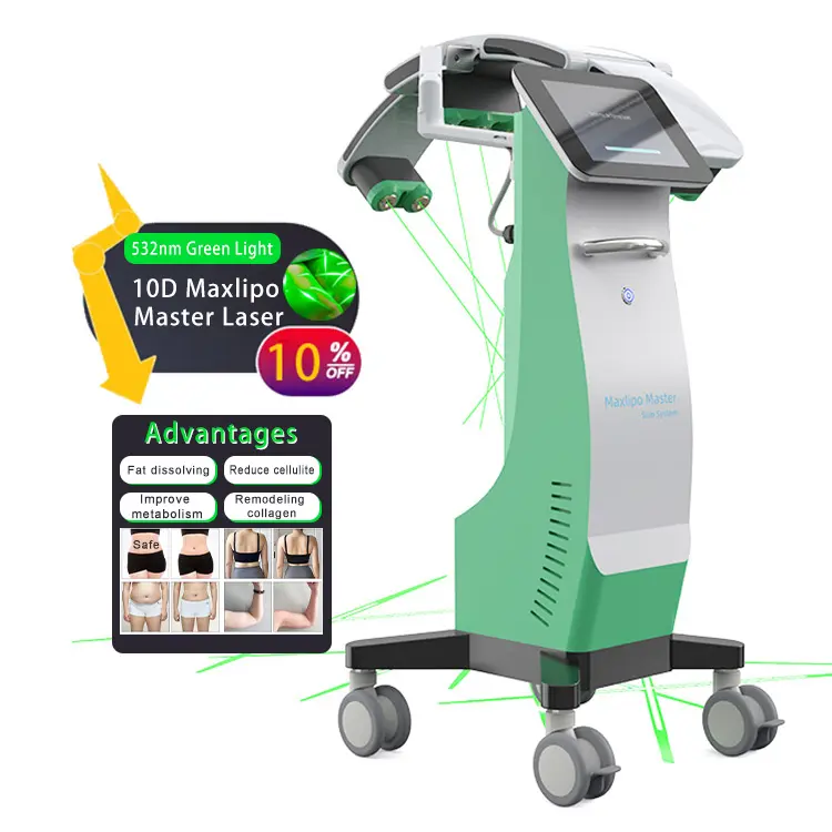 Low Level Laser Slimming Machine 532nm Green Or Red Laser 10D Laser Slimming World 360 Scan Body Sculpture Aesthetic Machine