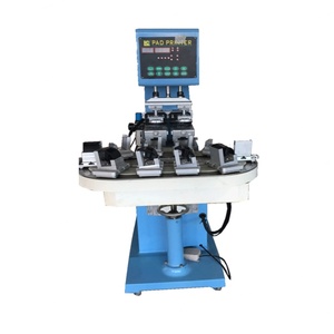 Professional Manufacturer's Semi-Automatic <b>Pad</b> <b>Printer</b> Two-Color Closed Cup Label <b>Printer</b> with Conveyor New Condition - Product Image 6