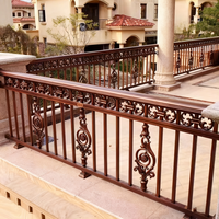 Rampe d'escalier décorative artistique en acier inoxydable/aluminium pour villa, moderne, résistante à l'eau et à la rouille, pour balcon et escalier