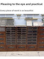 Meuble de Rangement Multifonctionnel pour Salon de Beauté, Présentoir de Maquillage et Vernis à Ongles, Armoire de Rangement au Sol pour Nail Art