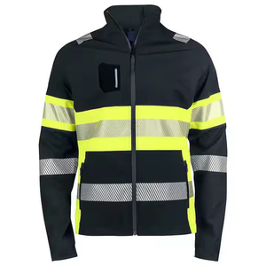 Chaqueta de alta visibilidad de invierno personalizada para hombre, tela de malla reflectante de seguridad impermeable, construcción para trabajo y seguridad, ropa de trabajo al por mayor - Product Image 6