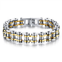 Bracelets et Joncs Tendance en Acier Inoxydable 316L Plaqué Or 14K/18K pour Hommes - Vente en Gros - Idéal Cadeau